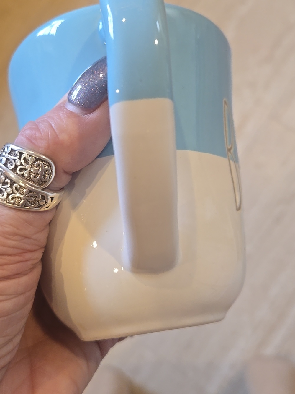 Mud Pie BEACH "My Happy Place" Ceramic Mug - Picture 4 of 6